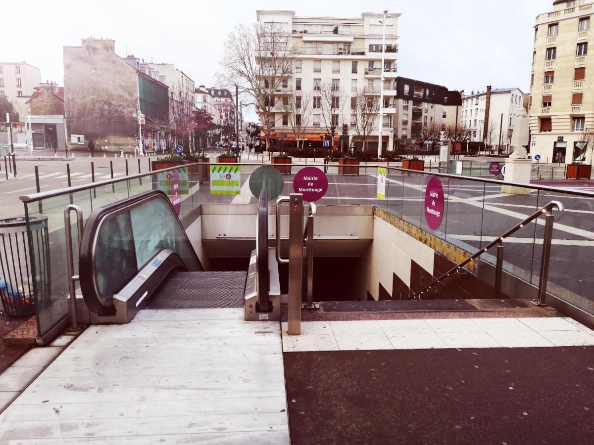 Studio Situe Dans Un Quartier Calme Et Residentiel A Montrouge A Seulement 2 Minutes Du Metro Zewnętrze zdjęcie